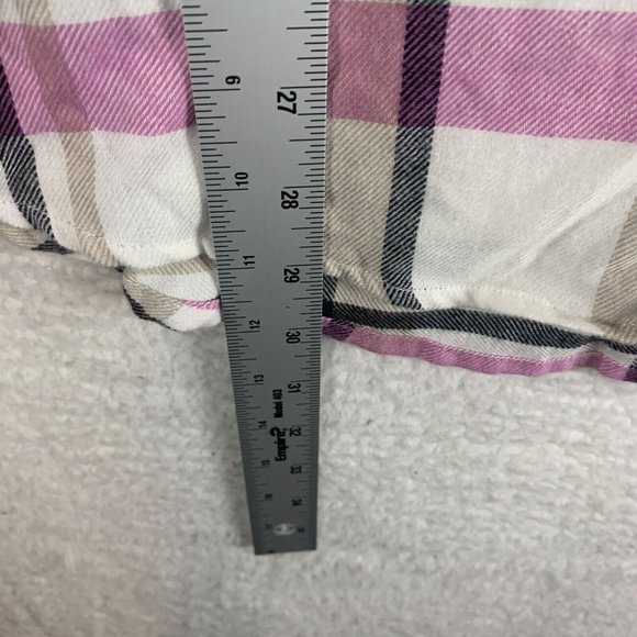 Alpine Design Shirt Women's XL Dragon Fruit Plaid Cotton Flannel Button-Up 8245 - Picture 7 of 8